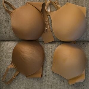 SKIMS Ultimate Padded Plunge Pushup Push Up Teardrop Bras Nude & Sienna 38D NWT